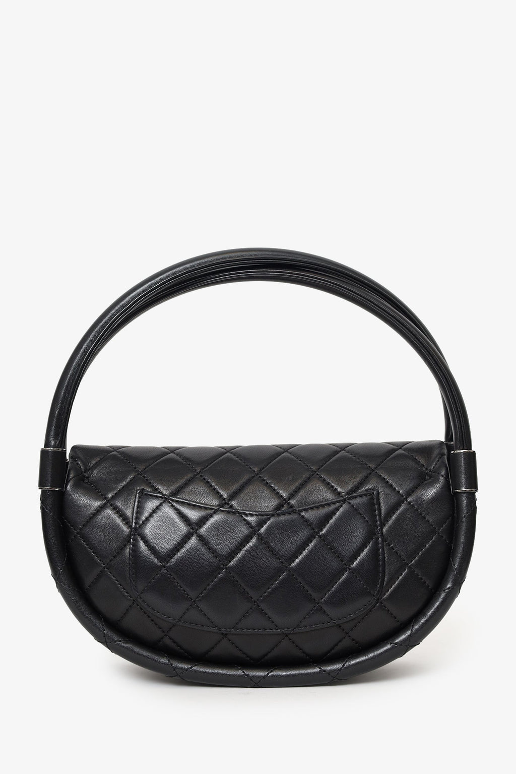 Chanel™ Black Lambskin Hula Hoop 20 Handbag