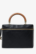 Chanel™ Black Quilted Lambskin Knock On Wood Vanity Case
