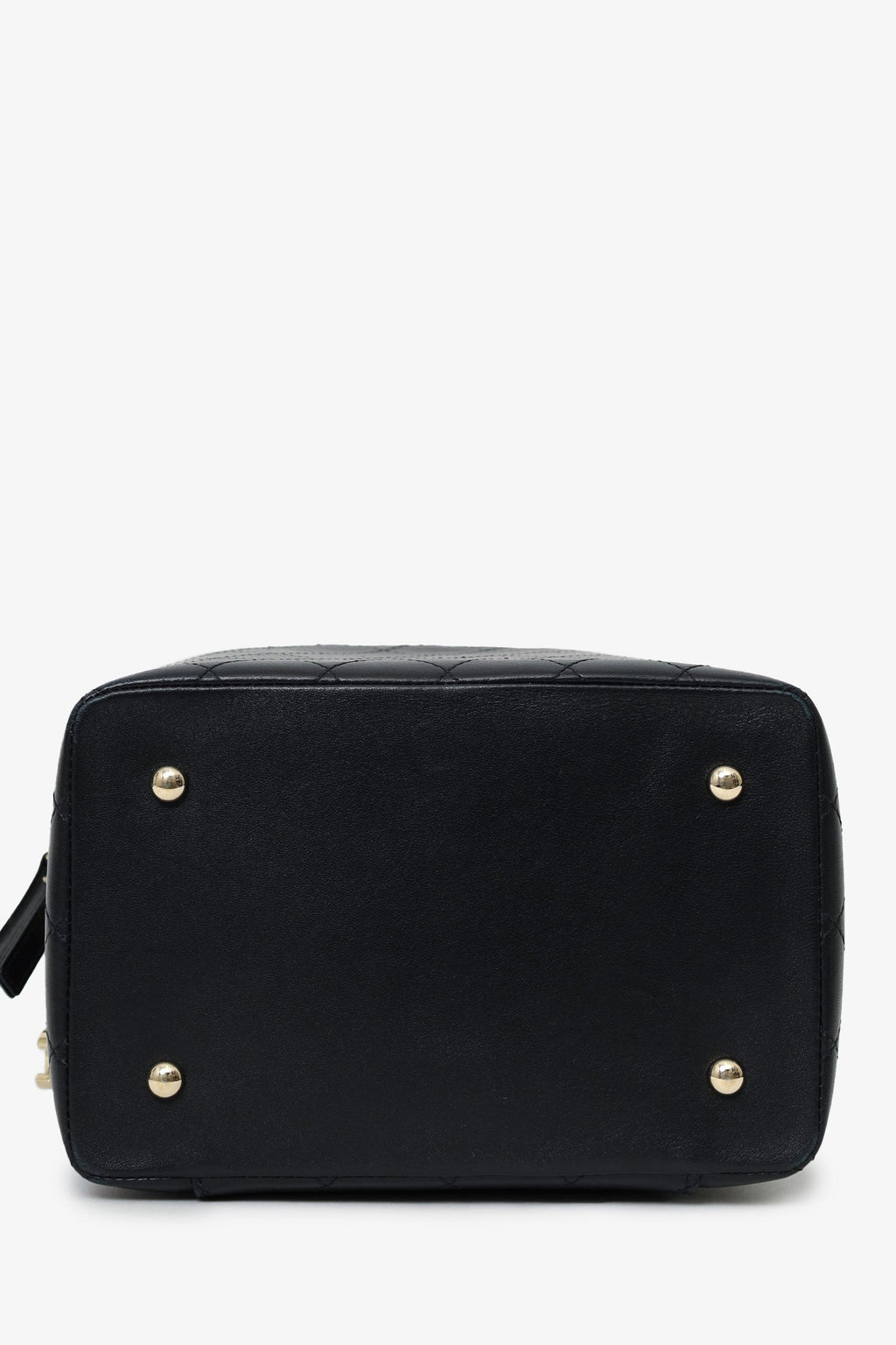 Chanel™ Black Quilted Lambskin Knock On Wood Vanity Case