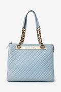 Chanel™ 2012-13 Blue Quilted Leather Rita Dome Tote