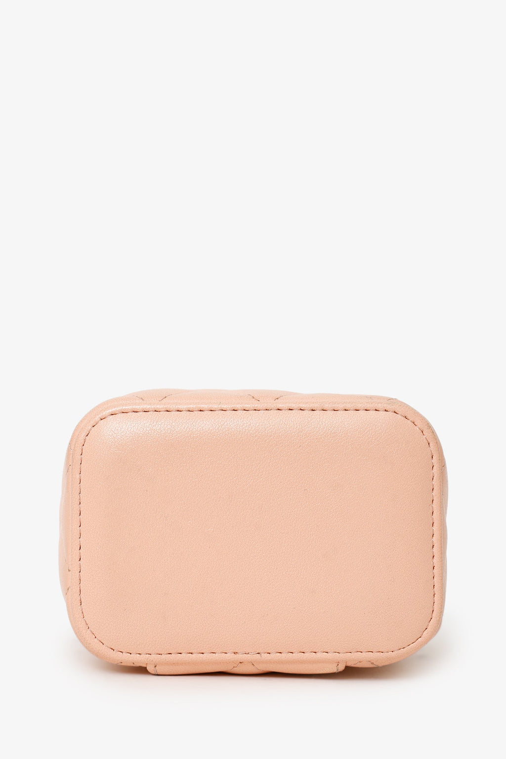 Chanel™ 2021 Pink Quilted Lambskin Pearl Crush Mini Vanity Case