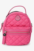 Moncler Pink Nylon Quilted Mini Crossbody Bag