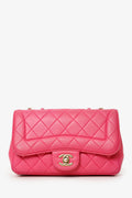 Chanel™ 2015-16 Pink Lambskin Quilted Mini Mademoiselle Chic Flap
