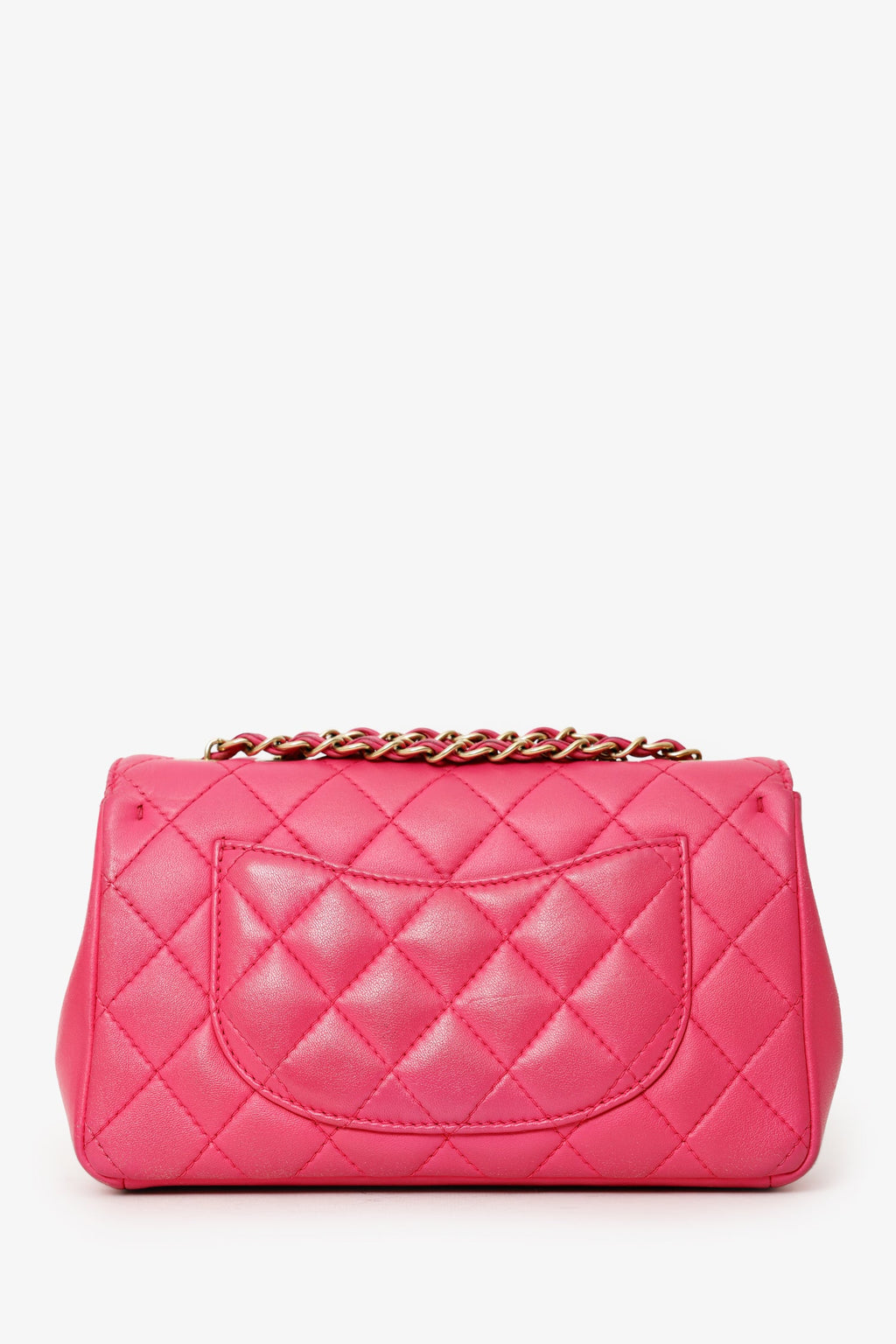 Chanel™ 2015-16 Pink Lambskin Quilted Mini Mademoiselle Chic Flap