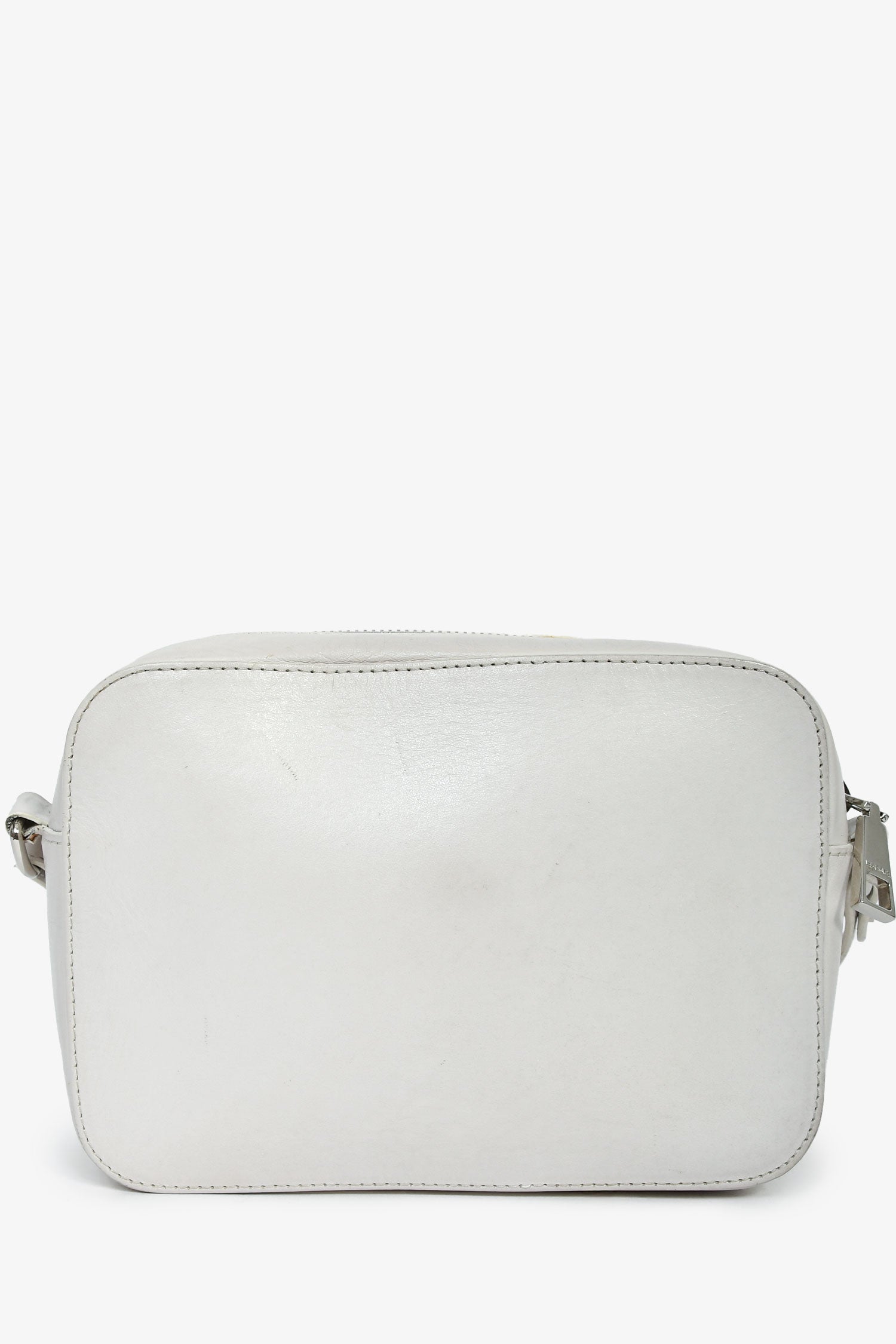 Versace White Leather Medusa Camera Crossbody Bag