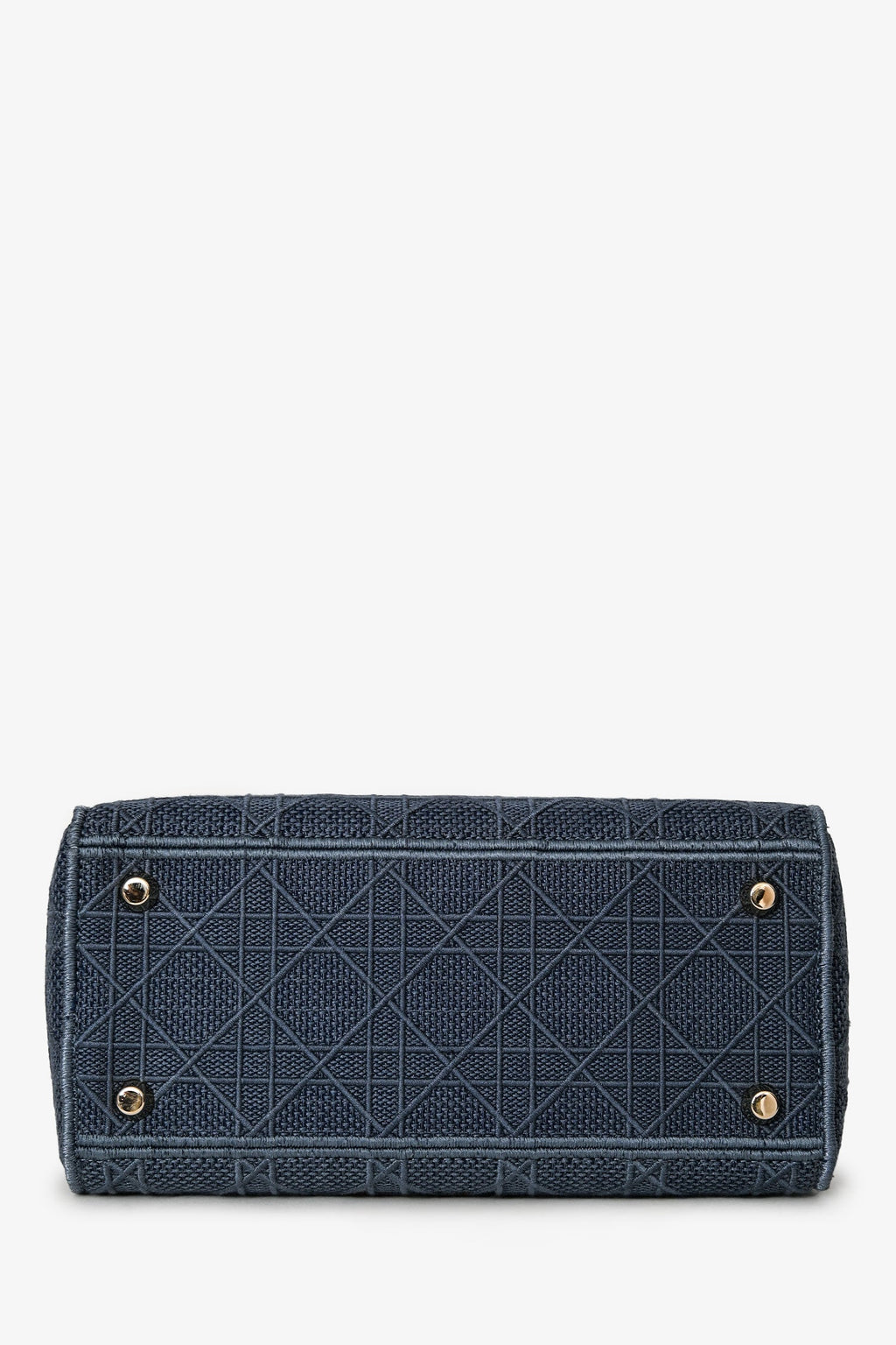 Christian Dior 2020 Blue Denim Lady D-Lite Top Handle With Strap