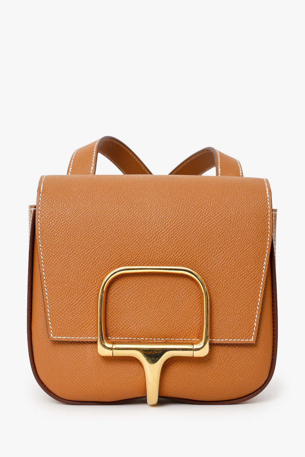 Hermès 2022 Gold Epsom Leather Mini Della Cavalleria Crossbody bag