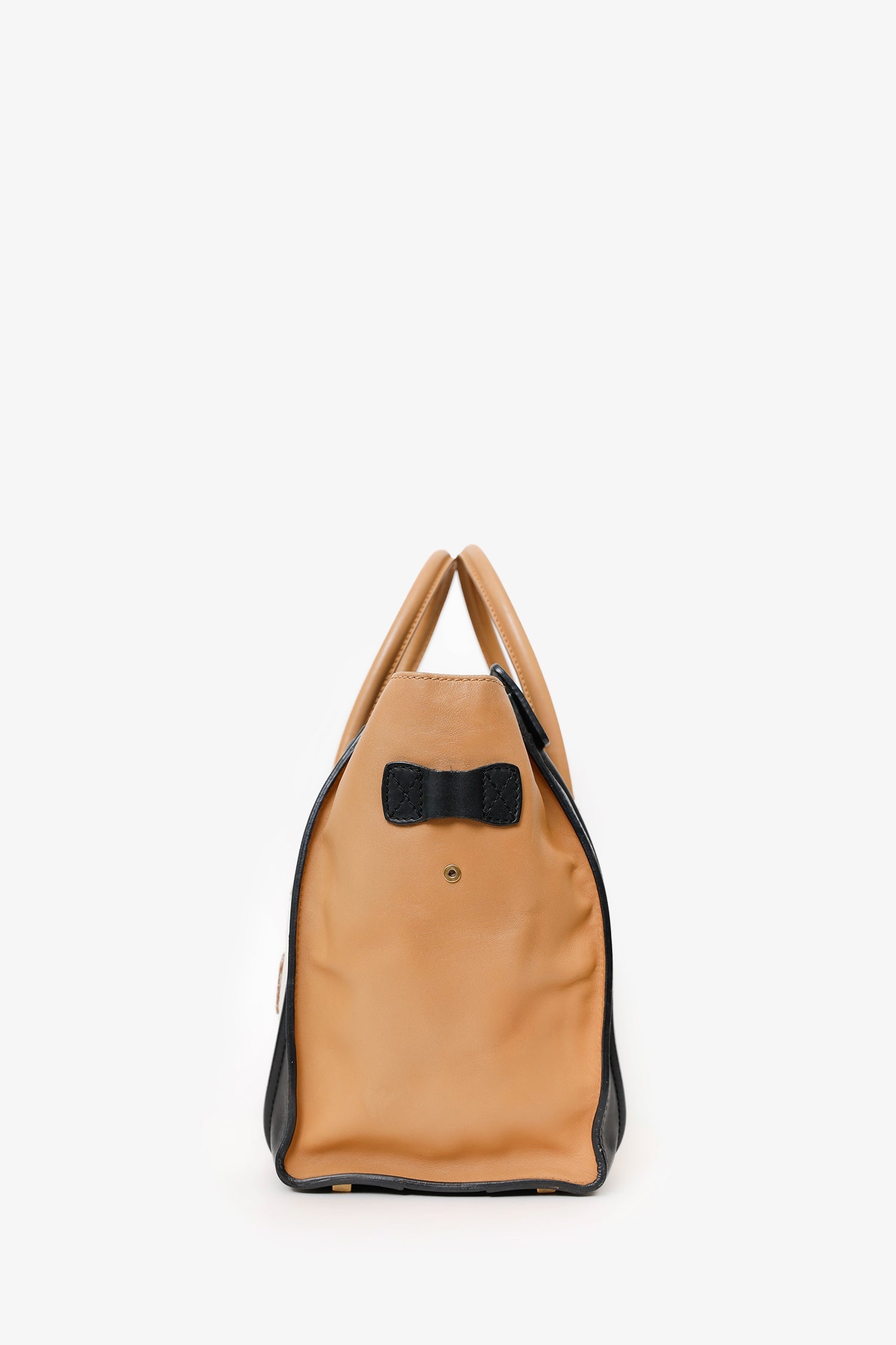 Celine Tri-Colour Leather Micro Luggage Tote