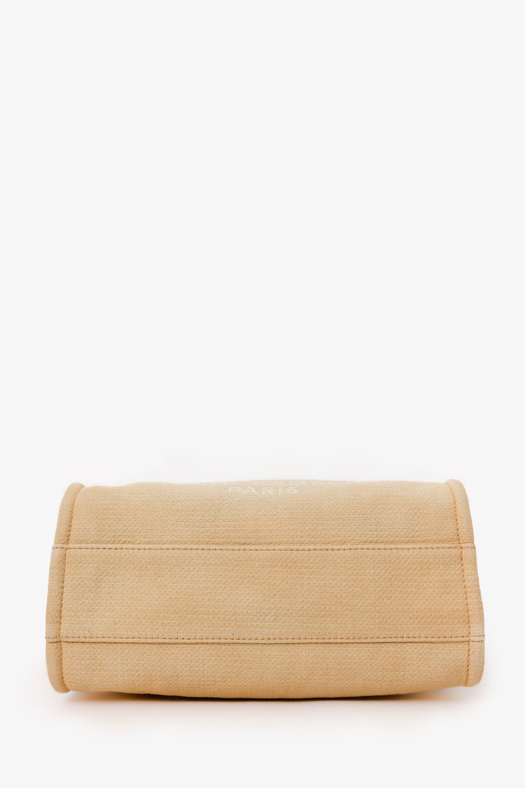 Chanel™ 2022 Beige Canvas Deauville Small Shopping Tote Bag