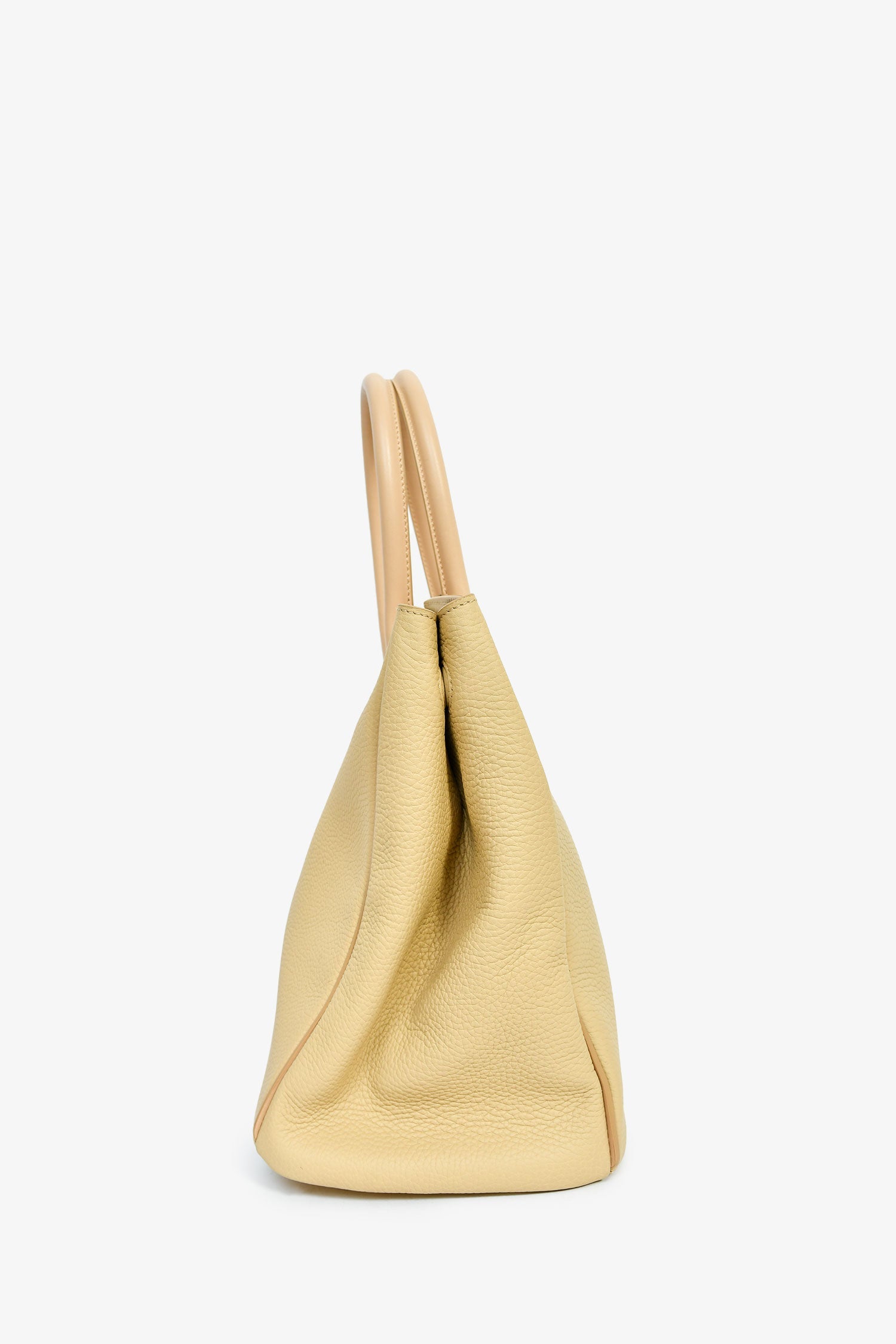 Burberry Beige Leather Medium Rocking Horse Tote Bag