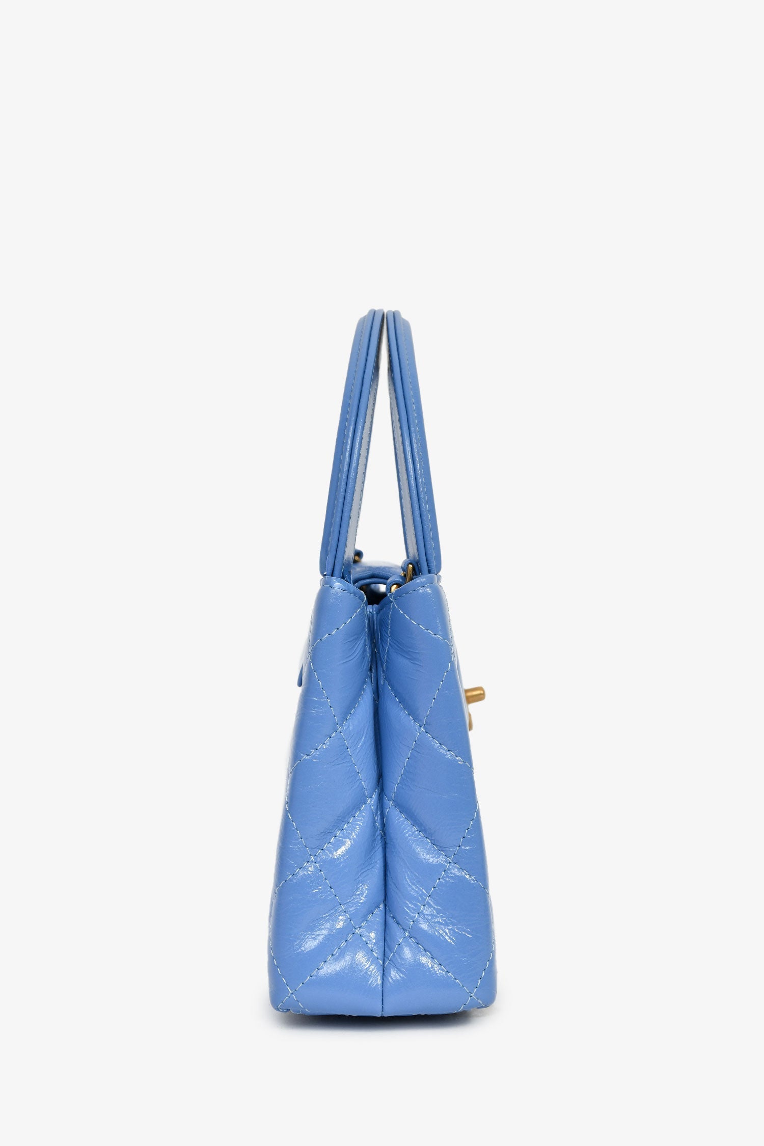 Chanel™ 2024 Periwinkle Blue Mini Kelly Top Handle