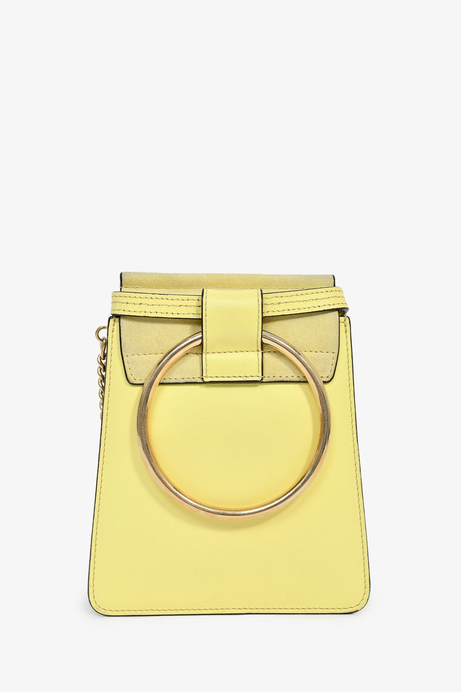 Chloé Yellow Leather Mini Faye Bag