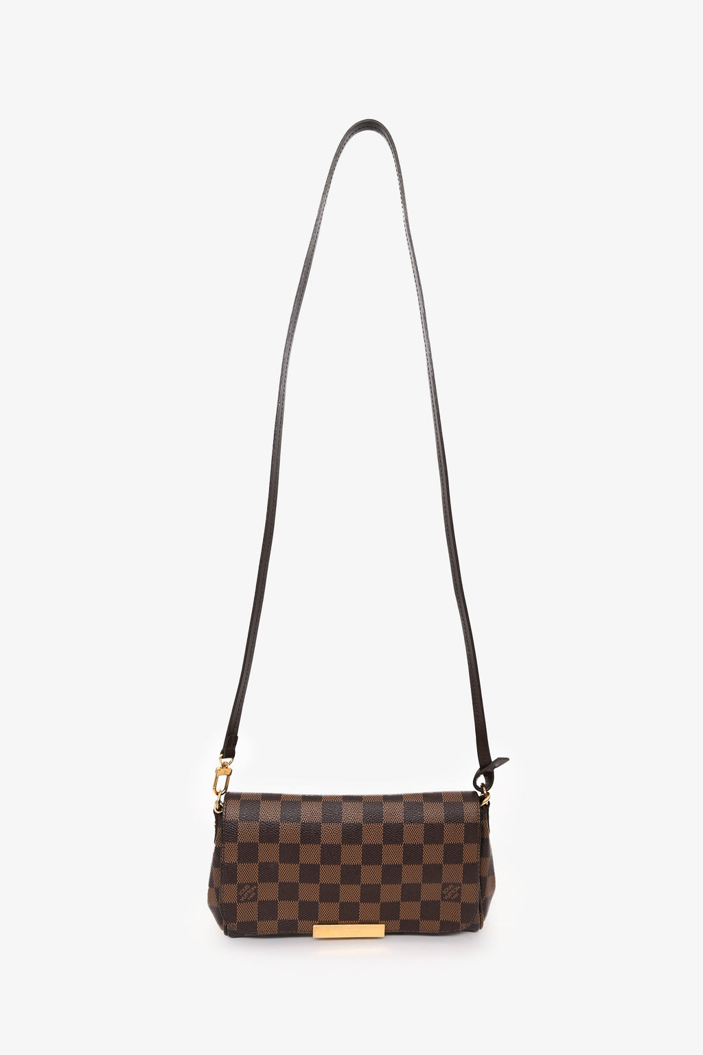 Louis Vuitton 2014 Damier Ebene Eva Pochette With Strap