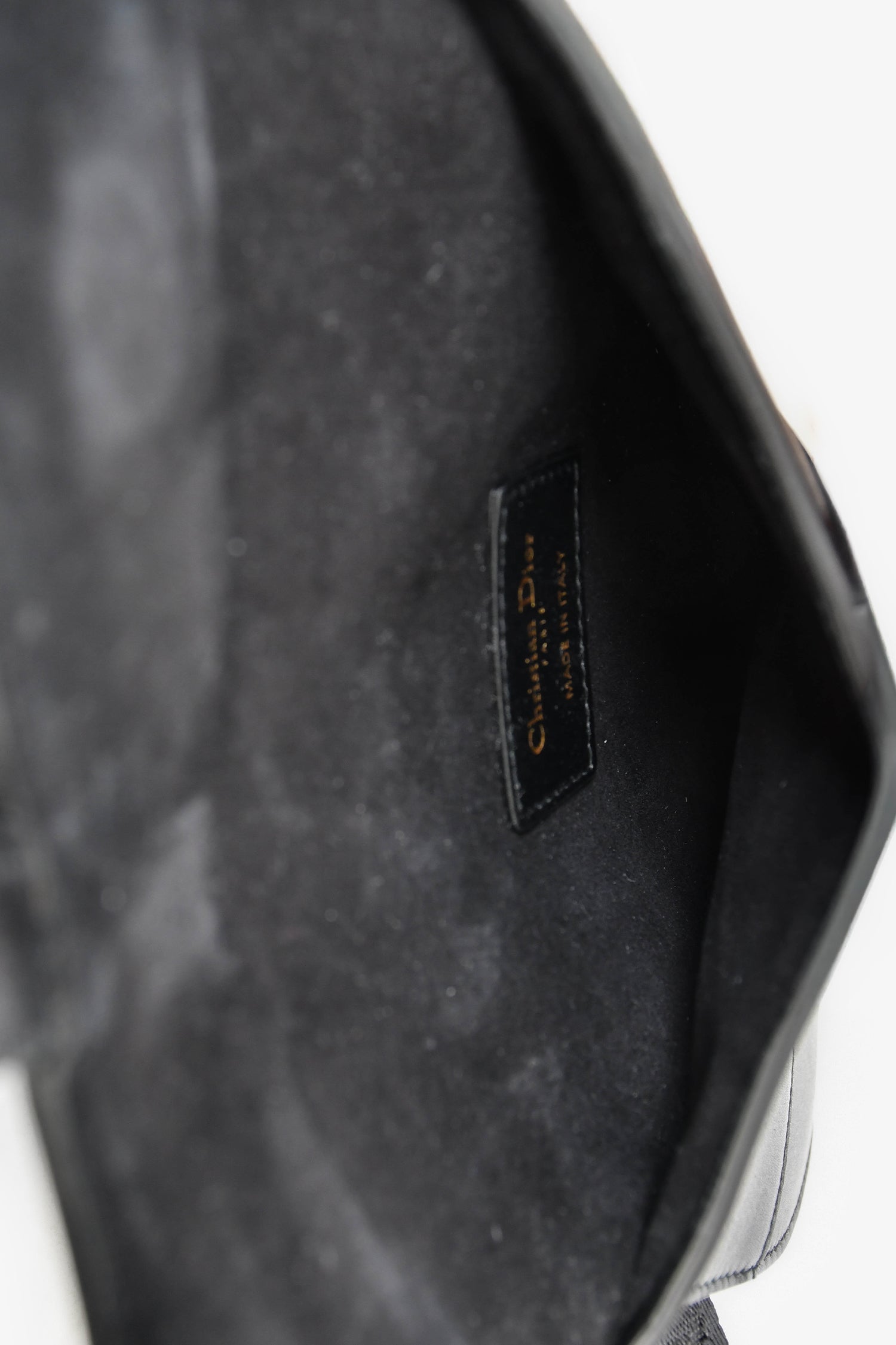 Christian Dior 2019 Black Leather Saddle Belt Bag