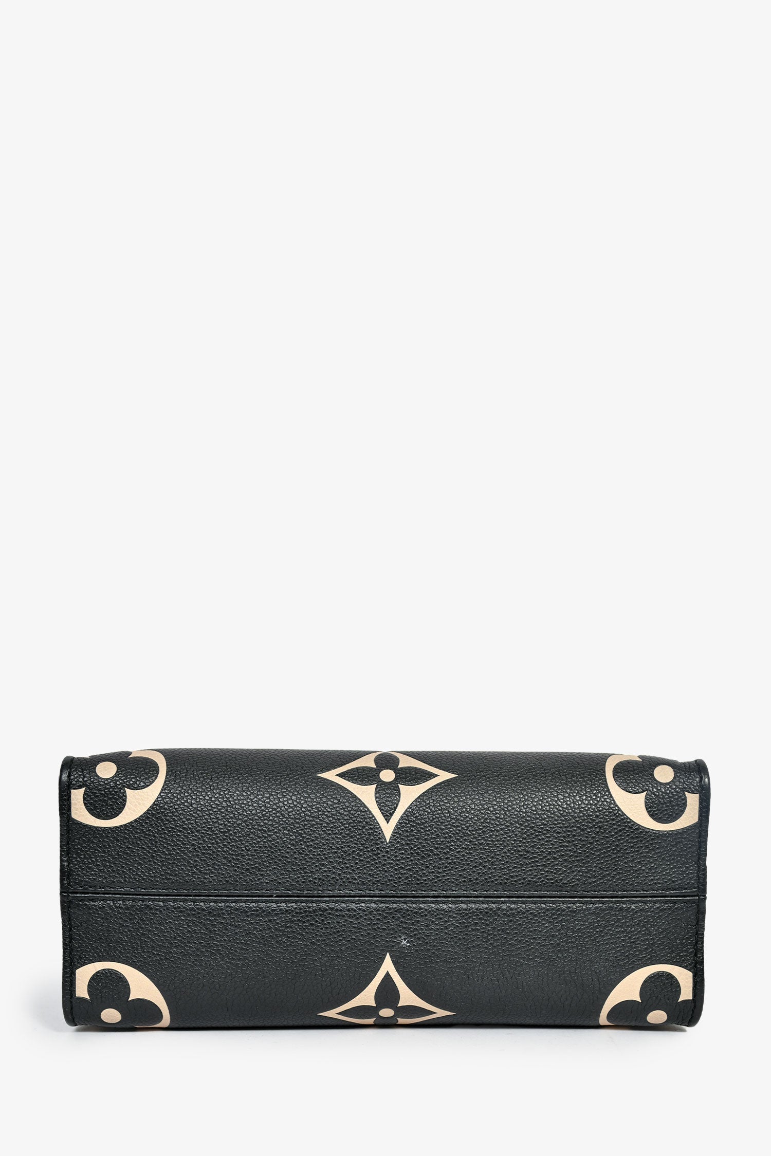 Louis Vuitton Black/Cream Leather Monogram Empreinte OnTheGo PM With Strap