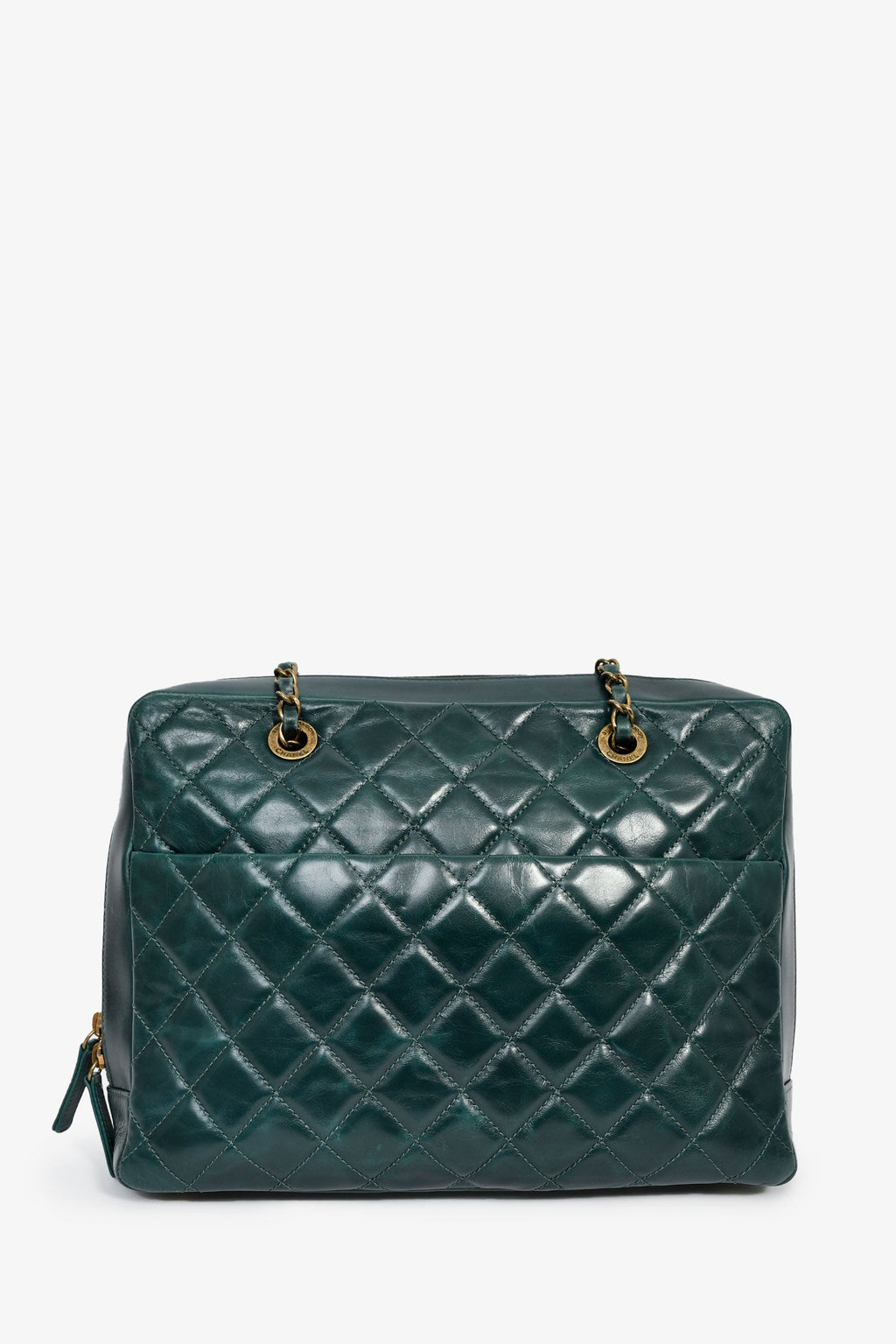 Chanel™ 2015-16 Green Leather/Python Urban Mix Tote