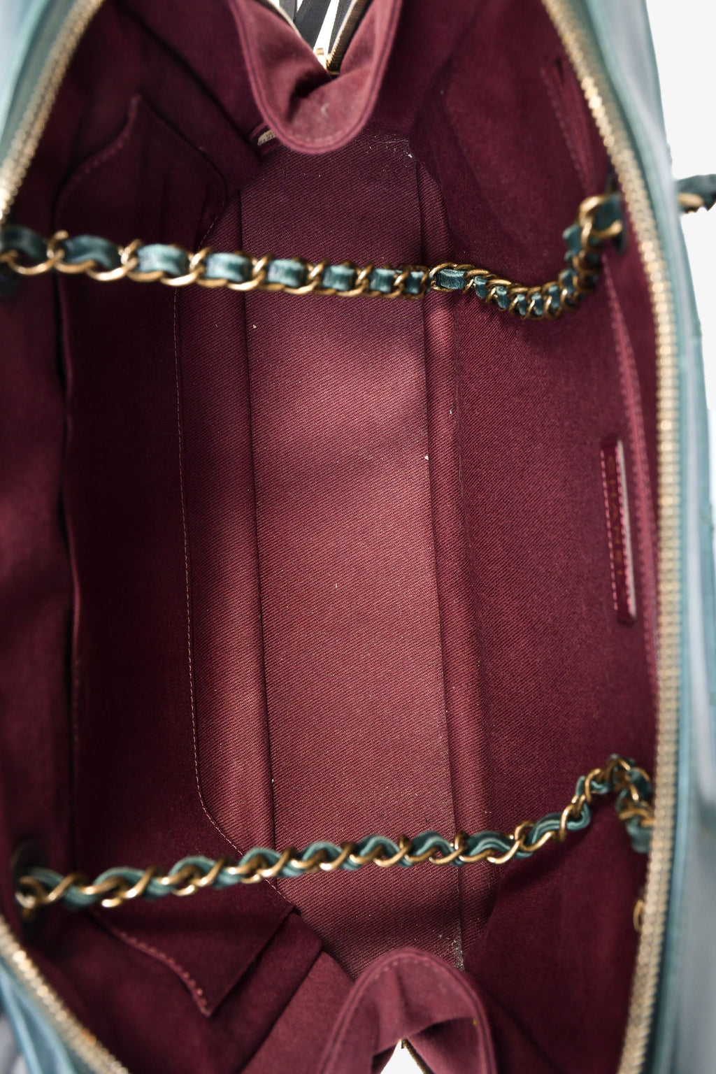 Chanel™ 2015-16 Green Leather/Python Urban Mix Tote