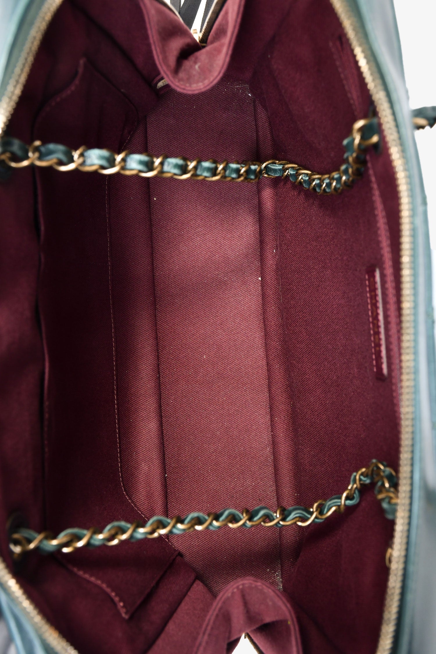 Chanel™ 2015-16 Green Leather/Python Urban Mix Tote