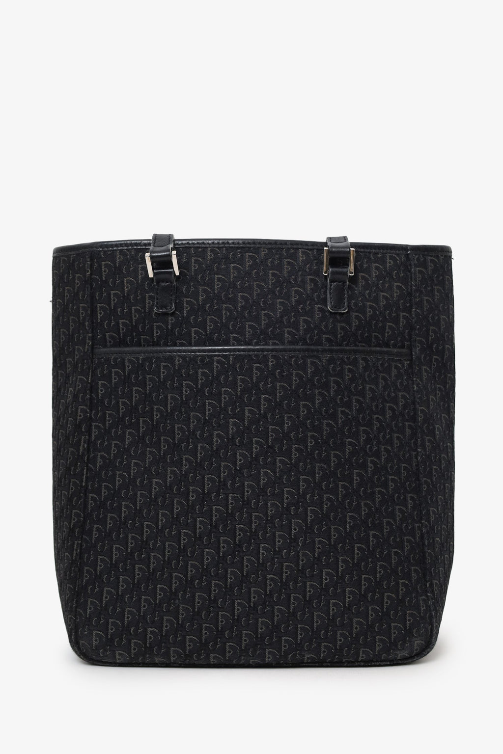 Christian Dior Grey Canvas Oblique 'Diorissimo' Trotter Tote Bag
