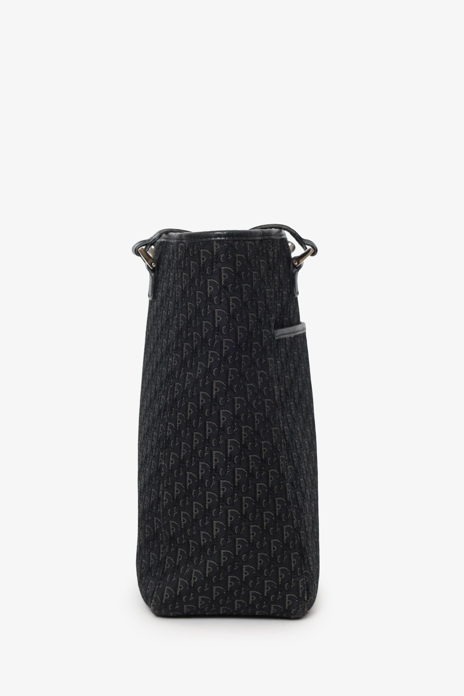 Christian Dior Grey Canvas Oblique 'Diorissimo' Trotter Tote Bag