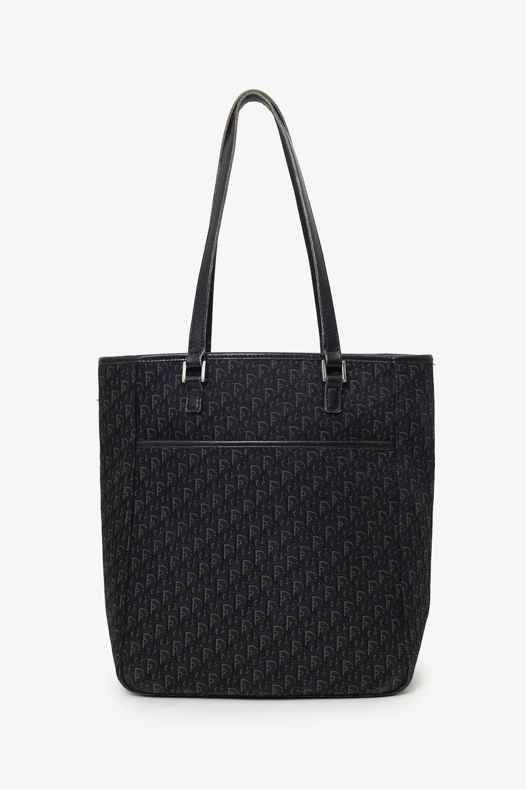 Christian Dior Grey Canvas Oblique 'Diorissimo' Trotter Tote Bag