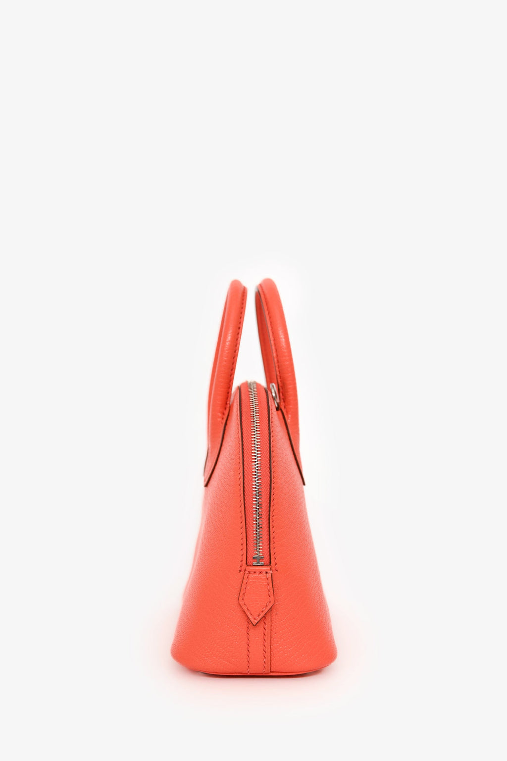 Hermès 2017 Orange Poppy Chevre Mysore Bolide 1923 Mini Top Handle Palladium Hardware