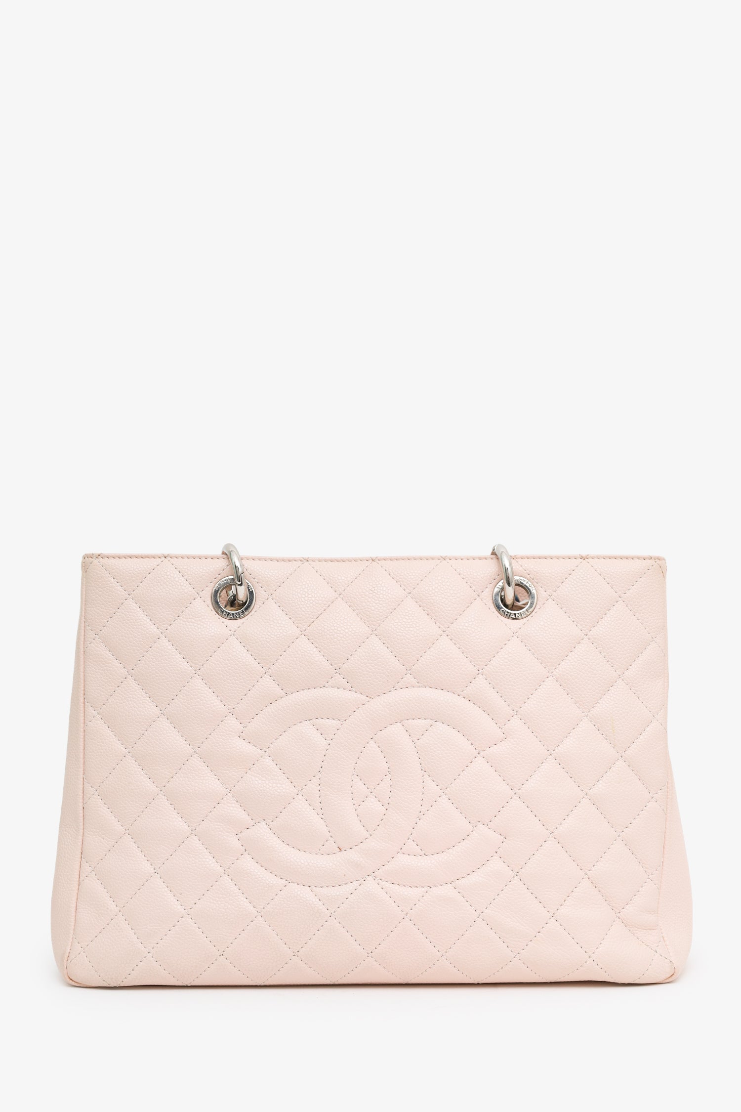 Chanel™ 2012-13 Pink Caviar Leather Grand Shopping Tote