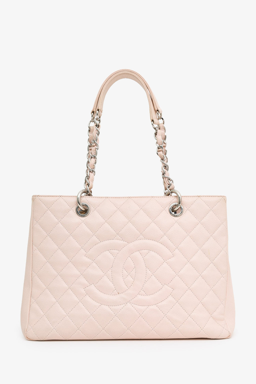 Chanel™ 2012-13 Pink Caviar Leather Grand Shopping Tote