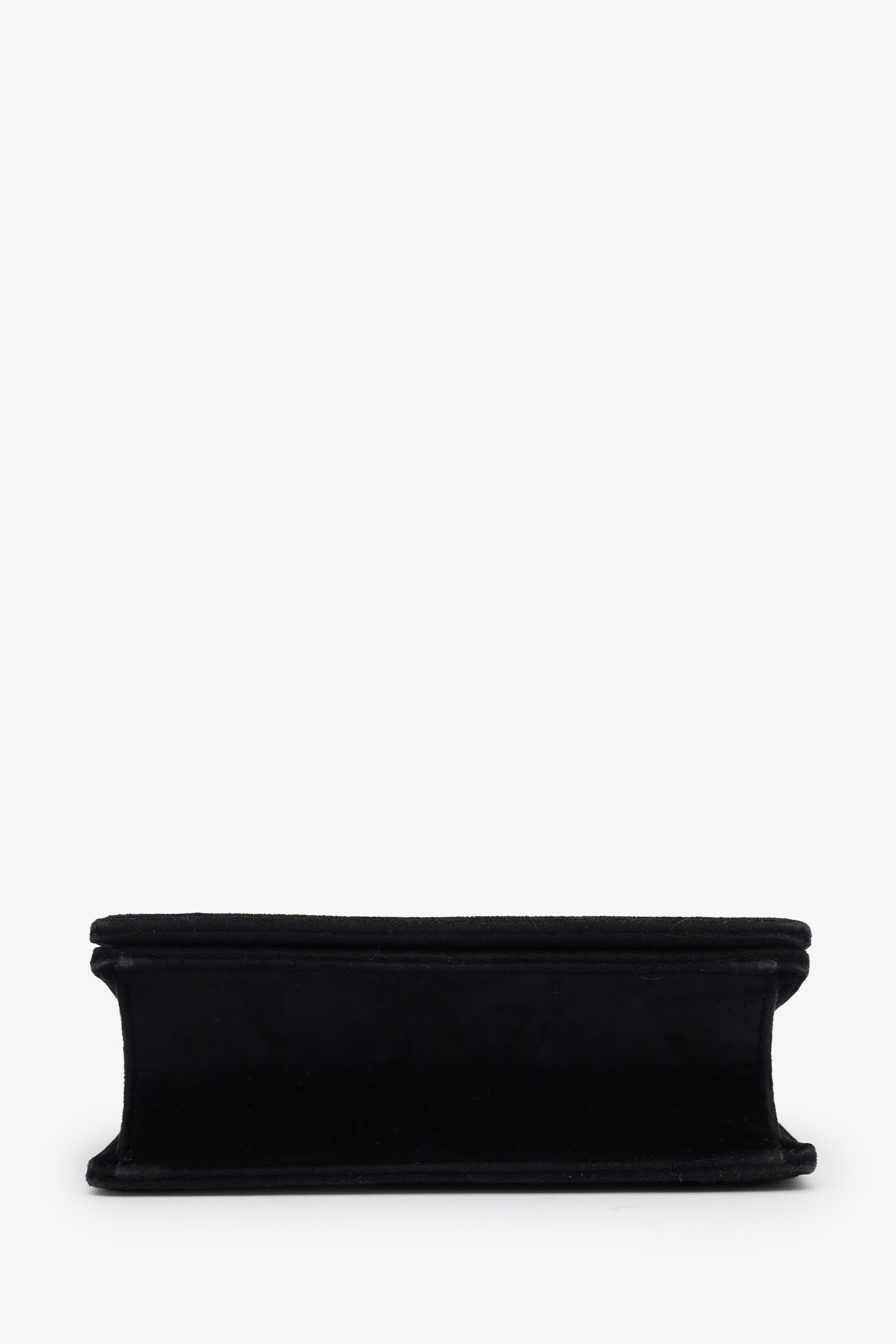 Christian Dior 2019 Black Velvet Small Diorama Shoulder Bag