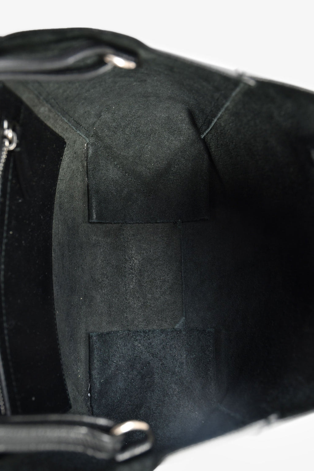 Celine Black Leather Small Vertical Cabas Bag With Strap