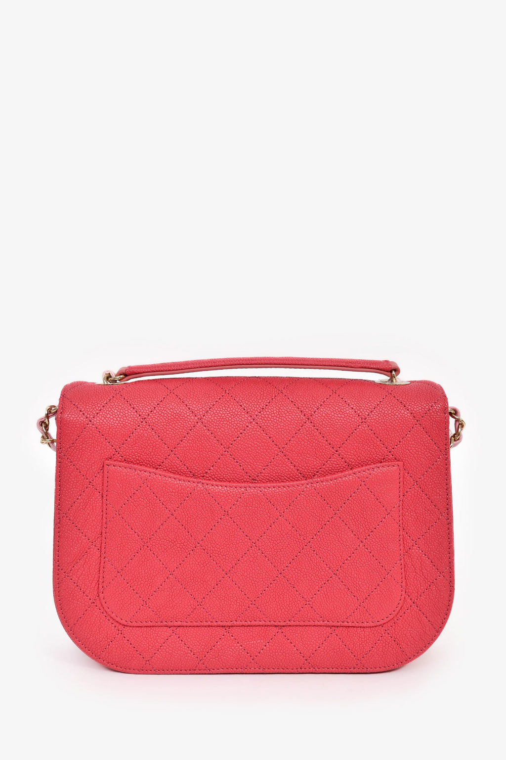 Chanel™ 2017/2018 Two Tone Pink Caviar Leather 'Paris-Cuba' Thread Around Flap Bag