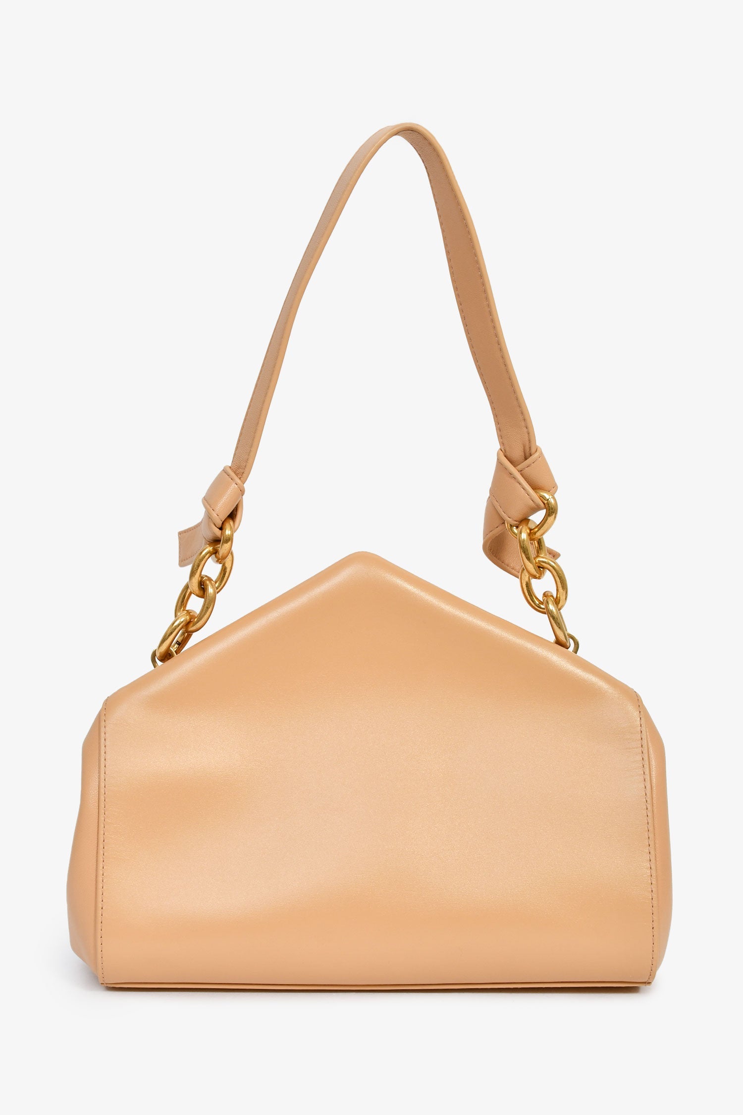 Bottega Veneta Beige Leather 'The Tip' Shoulder Bag