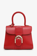 Delvaux Red Box Calf Leather Mini Brilliant With Strap