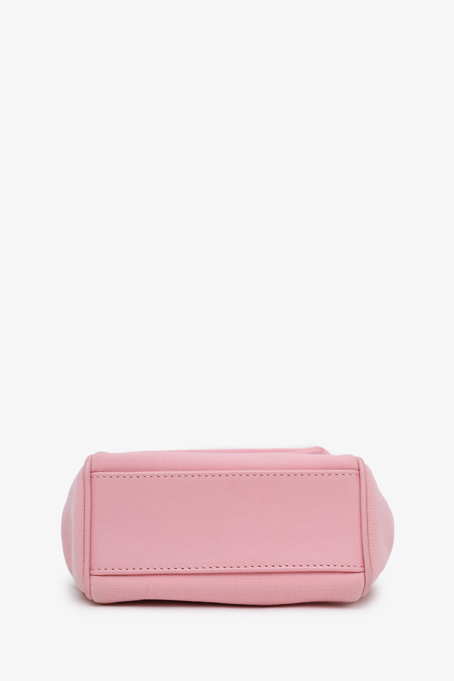 Dolce & Gabbana Pink Canvas/Leather Mini Sicily Top Handle Bag With Strap