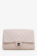 Chanel™ Pink Quilted Lambskin Clutch on Chain