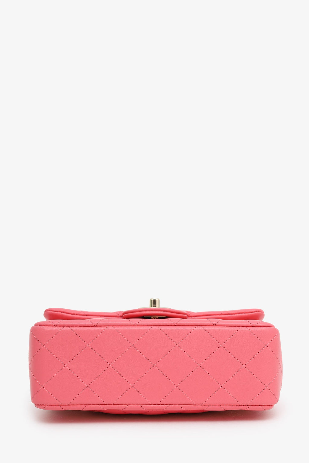 Chanel™ 2020-21 Pink Lambskin Mini Rectangular Flap Bag