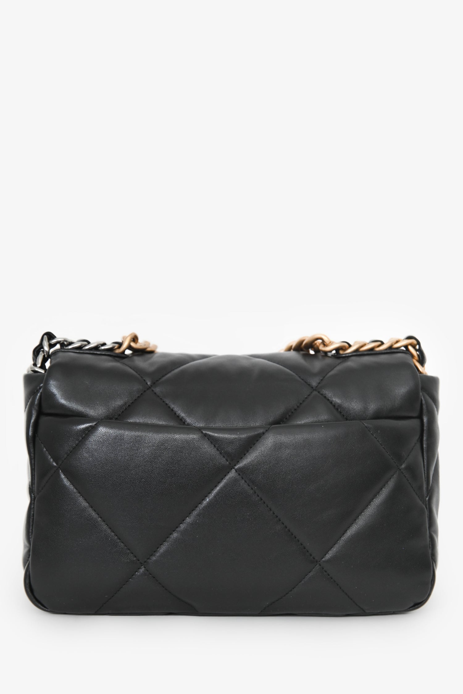 Chanel™ Black Lambskin Small 19 Flap Bag