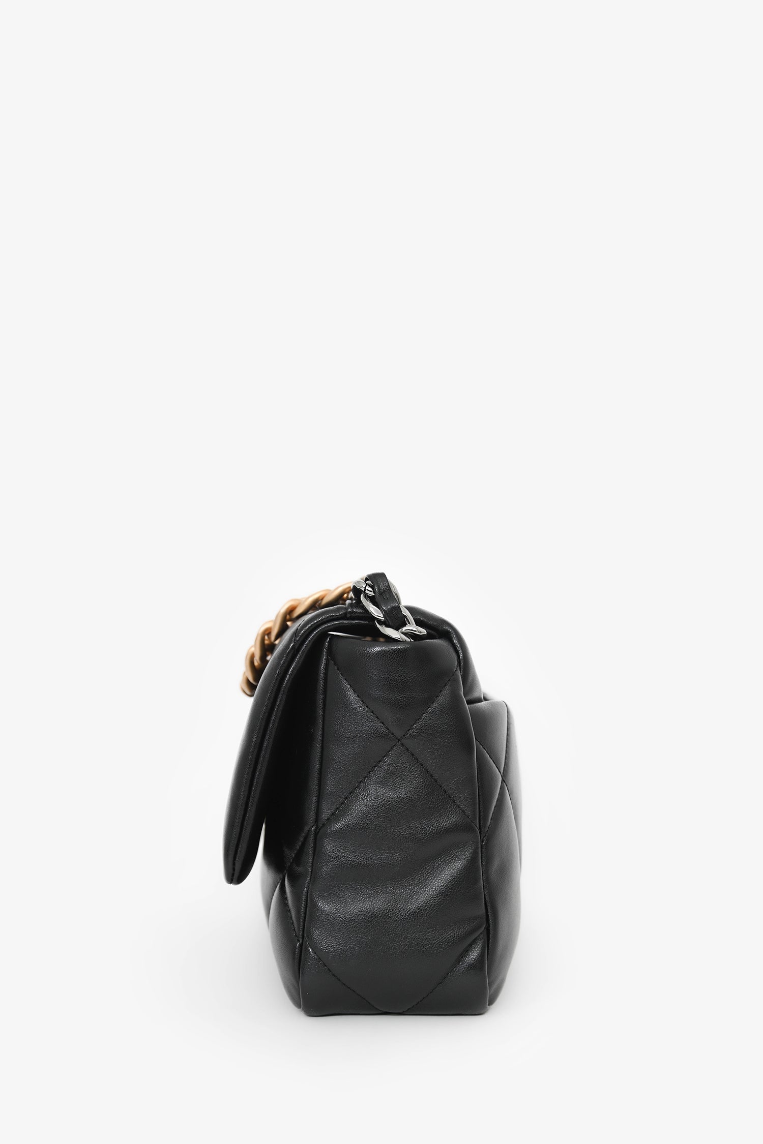 Chanel™ Black Lambskin Small 19 Flap Bag