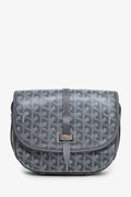 Goyard Grey Goyardine Belvedere II PM Messenger Bag
