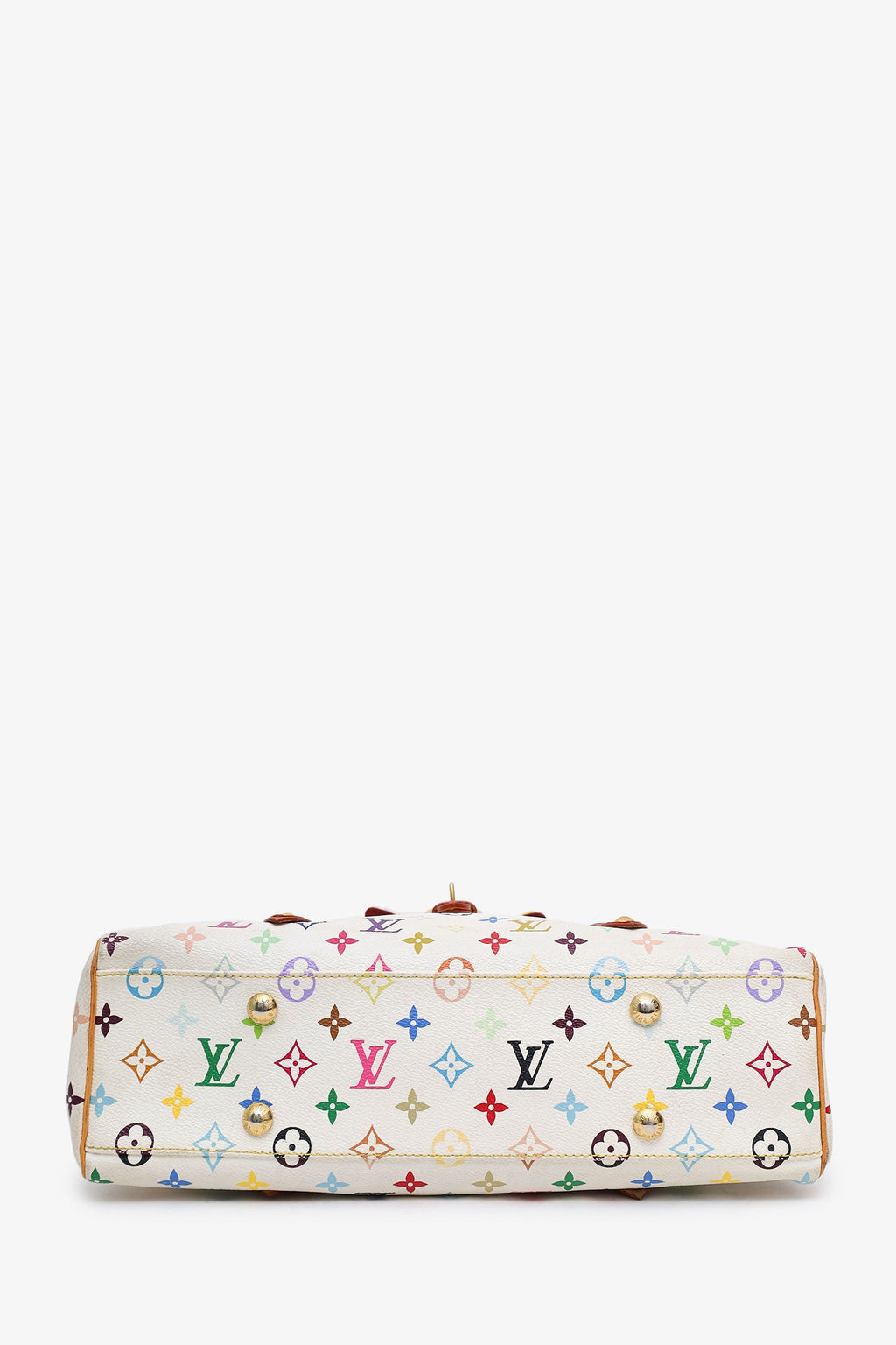 Louis Vuitton x Takashi Murakami White Multicolour Monogram Aurelia Tote