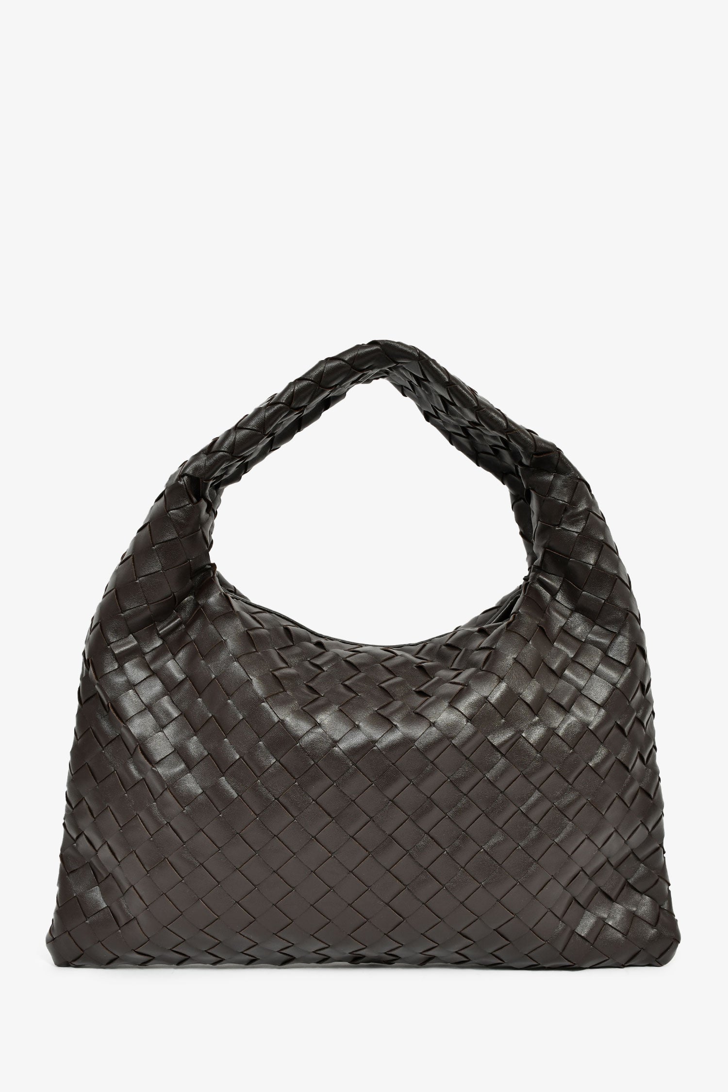 Bottega Veneta Brown Intrecciato Leather Small Hop Bag