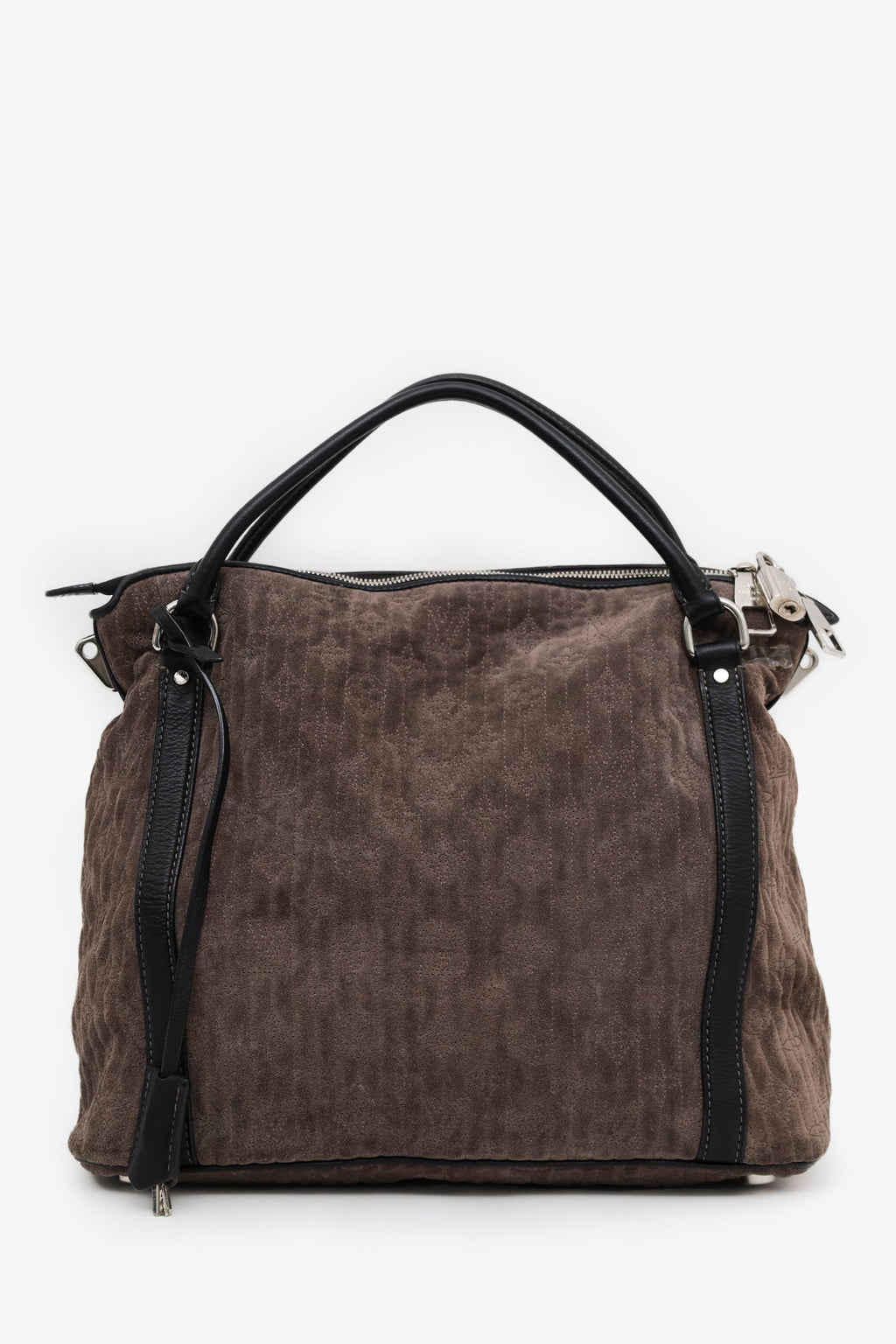 Louis Vuitton Brown Suede LV Monogram Antheia Ixia PM With Strap