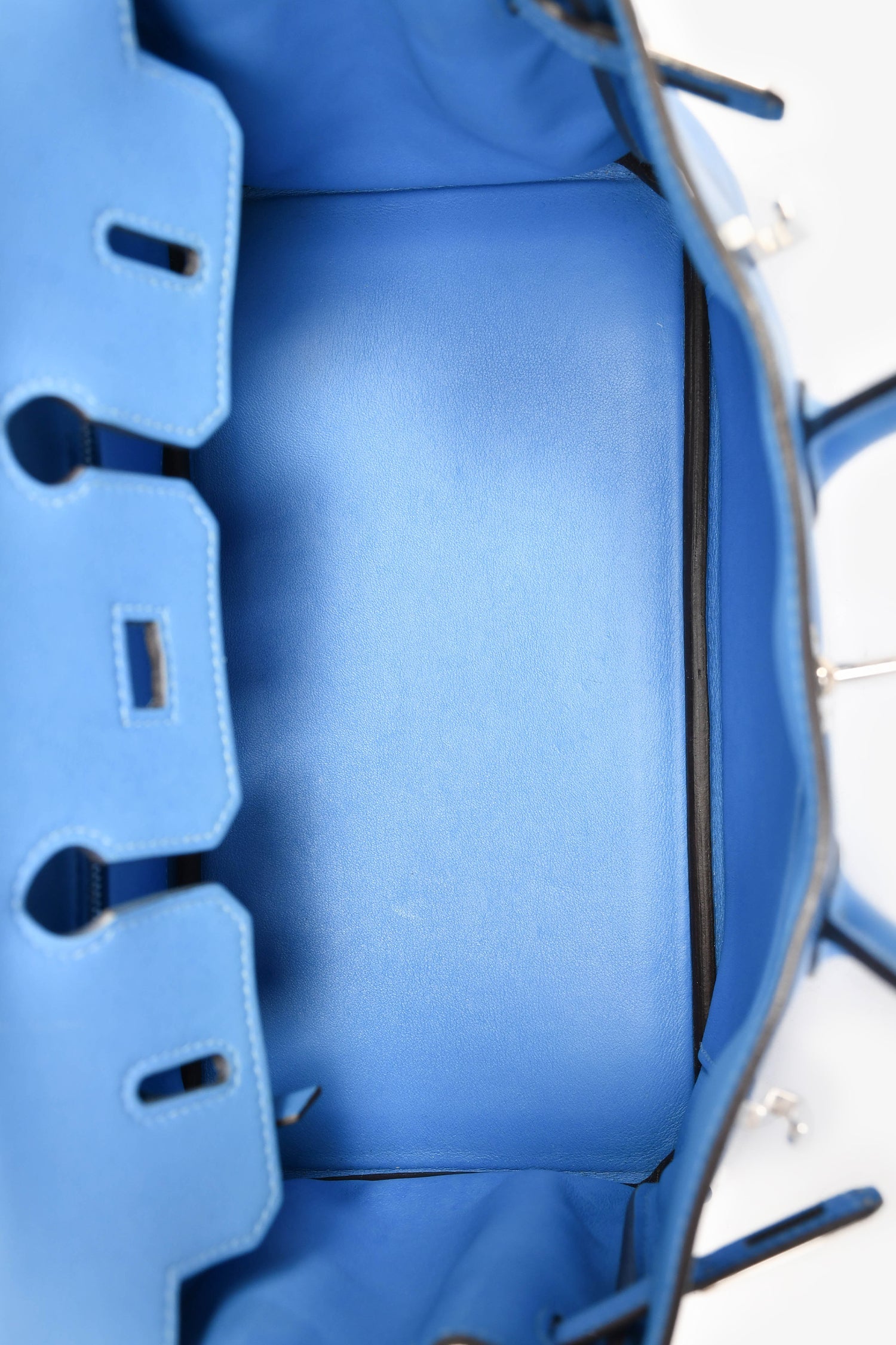 Hermès 2015 Blue Swift Leather Birkin 25