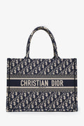 Christian Dior 2021 Blue Oblique Medium Book Tote