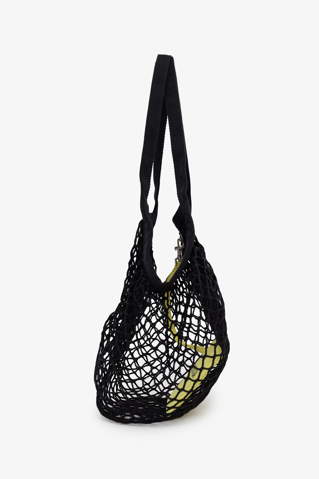 Balenciaga Black Mesh/Knit Shoulder Bag With Pouch