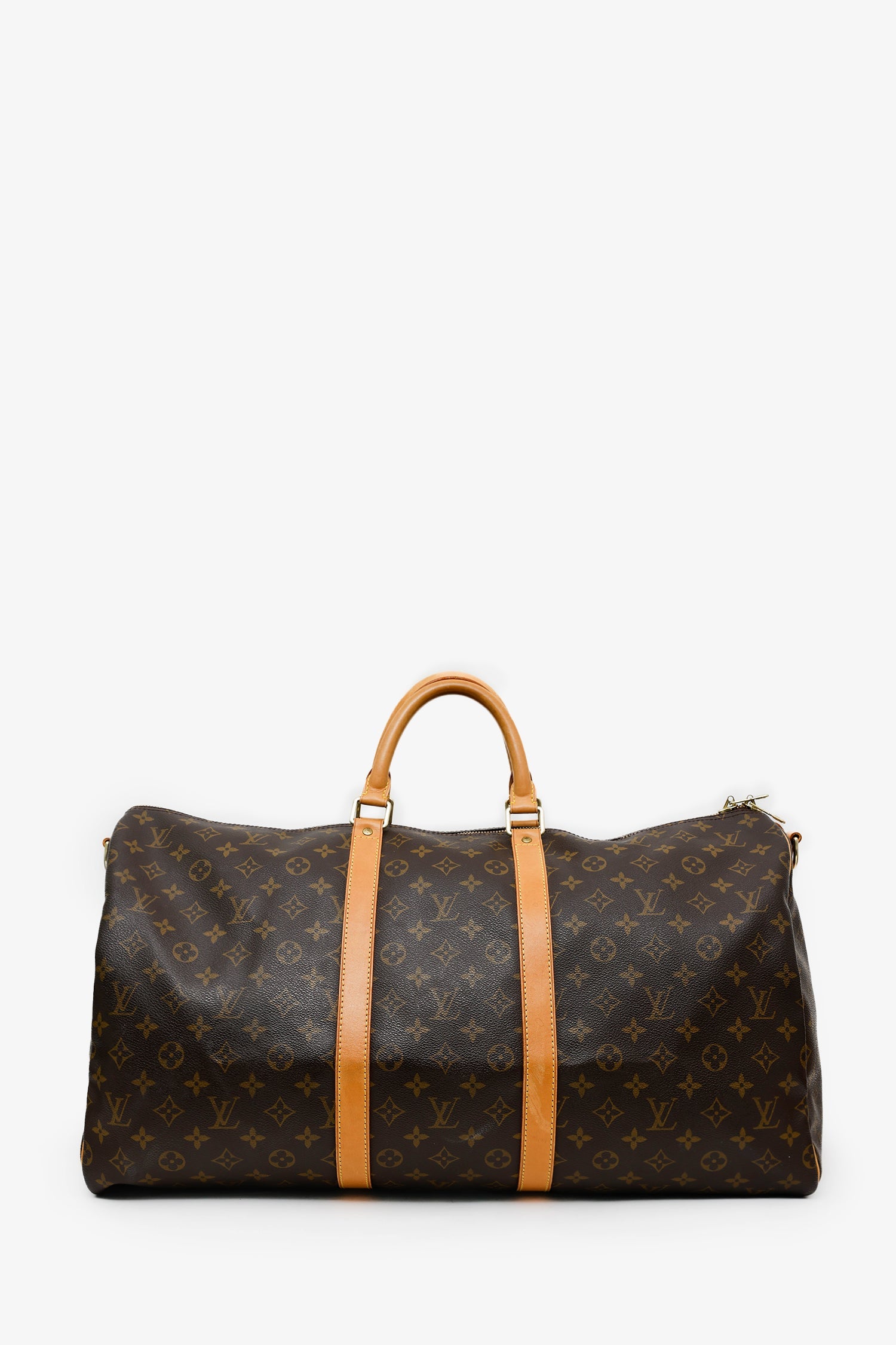 Louis Vuitton 1999 Monogram Canvas/Leather Keepall Bandoulière 55 With Strap