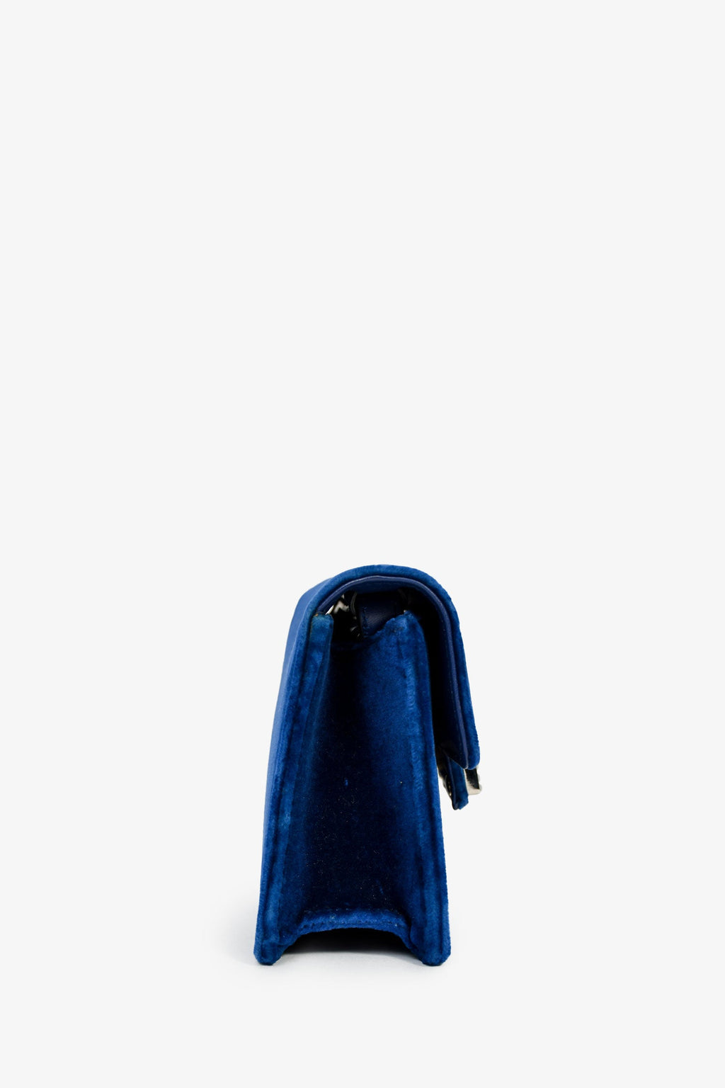 Gucci Blue Velvet GG Crystal 'Broadway' Mini Shoulder Bag