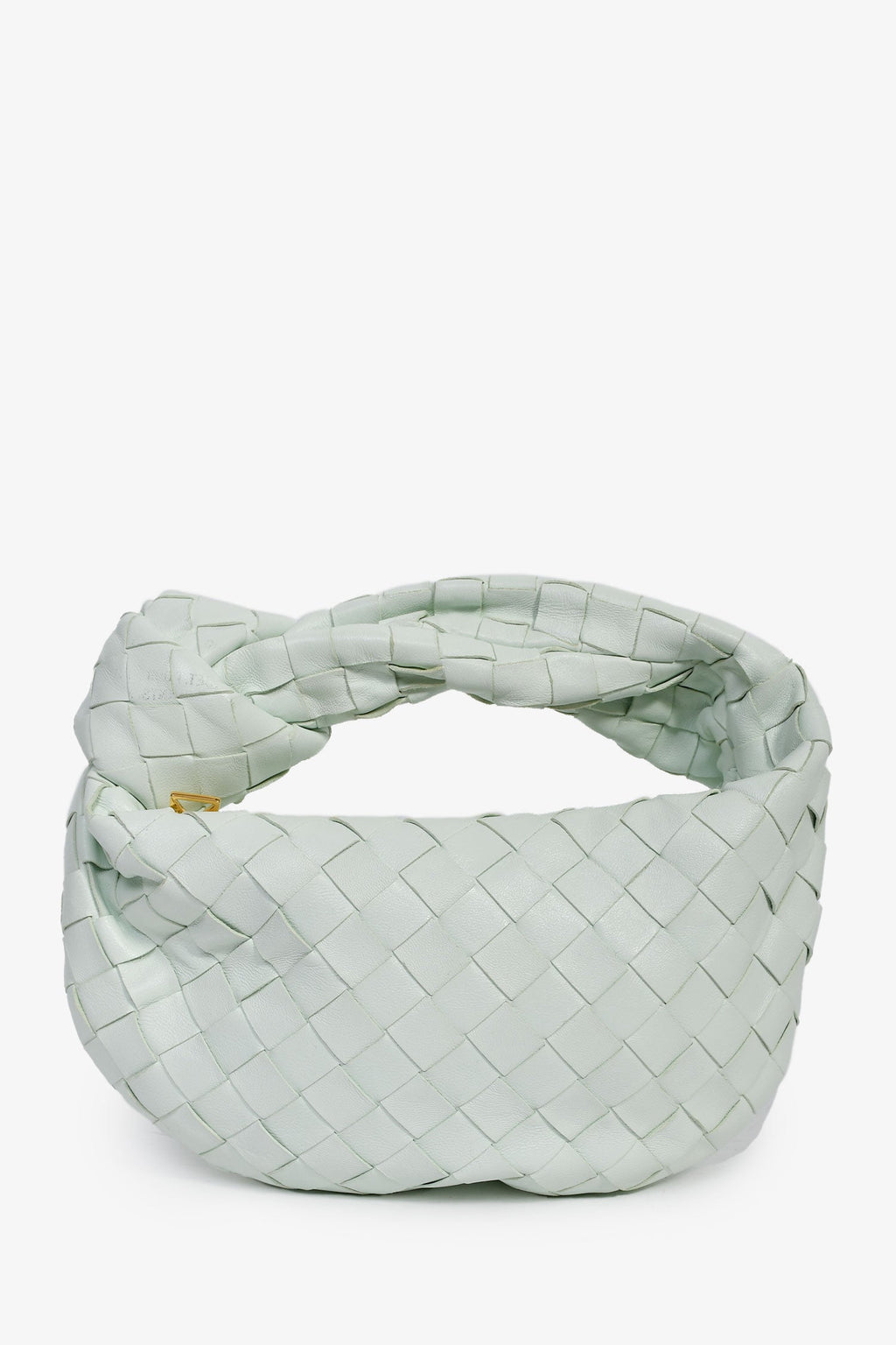 Bottega Veneta Mint Green Intrecciato Leather Mini Jodie Bag
