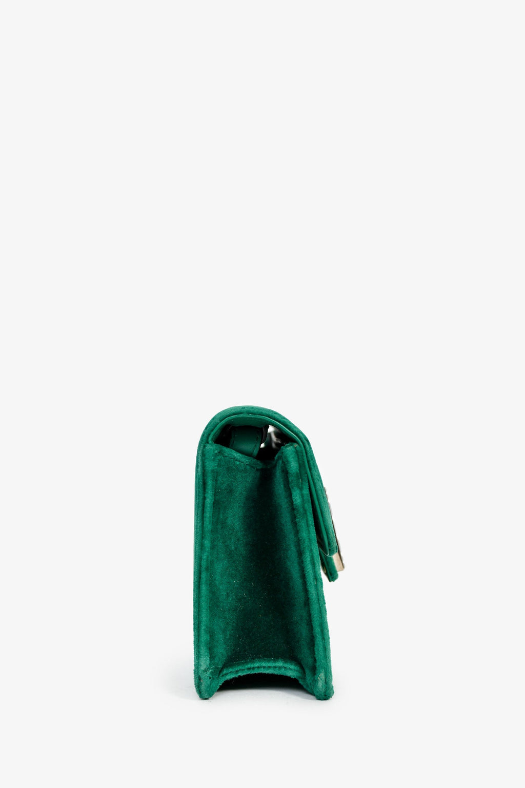 Gucci Green Velvet GG Crystal 'Broadway' Mini Shoulder Bag