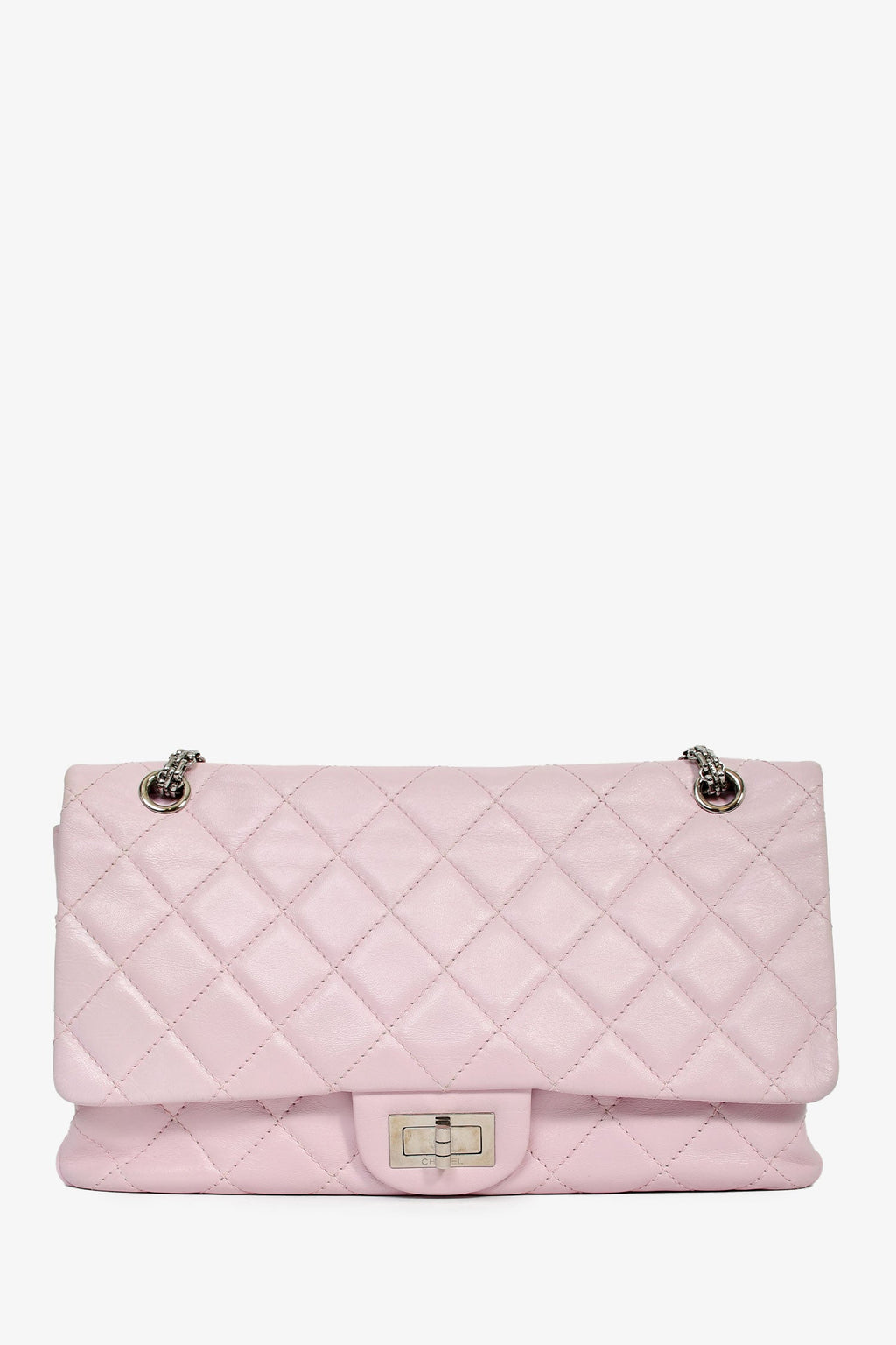 Chanel™ 2008-09 Rose Clair Purple Lambskin 2.55 Reissue 227 Shoulder Bag